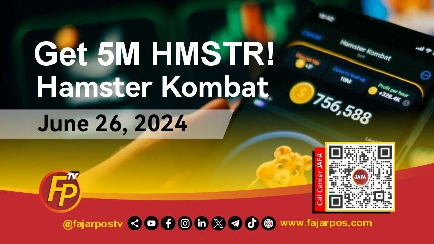 Get 5M Hamster Kombat (HMSTR)!